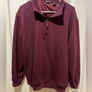 Pro Tour Men's Maroon Zip-Up Sweater